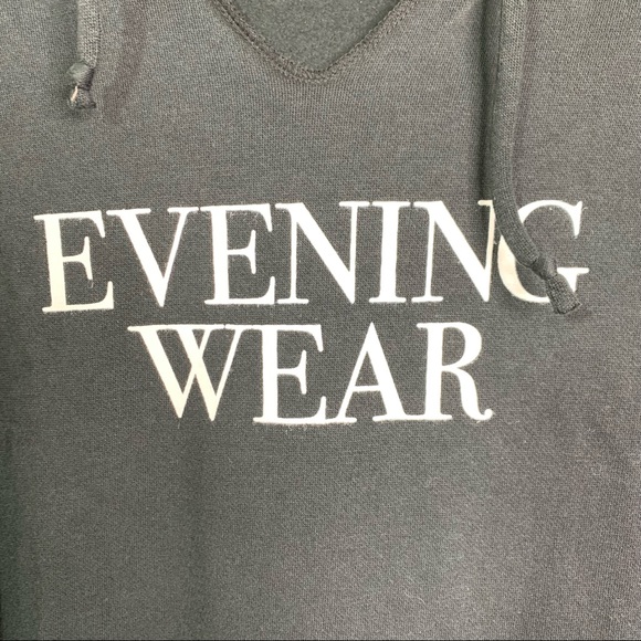 Sub_Urban Riot “Evening Wear” V-Neck Pullover Jolie Hoodie Sweatshirt Black XS - Picture 3 of 10